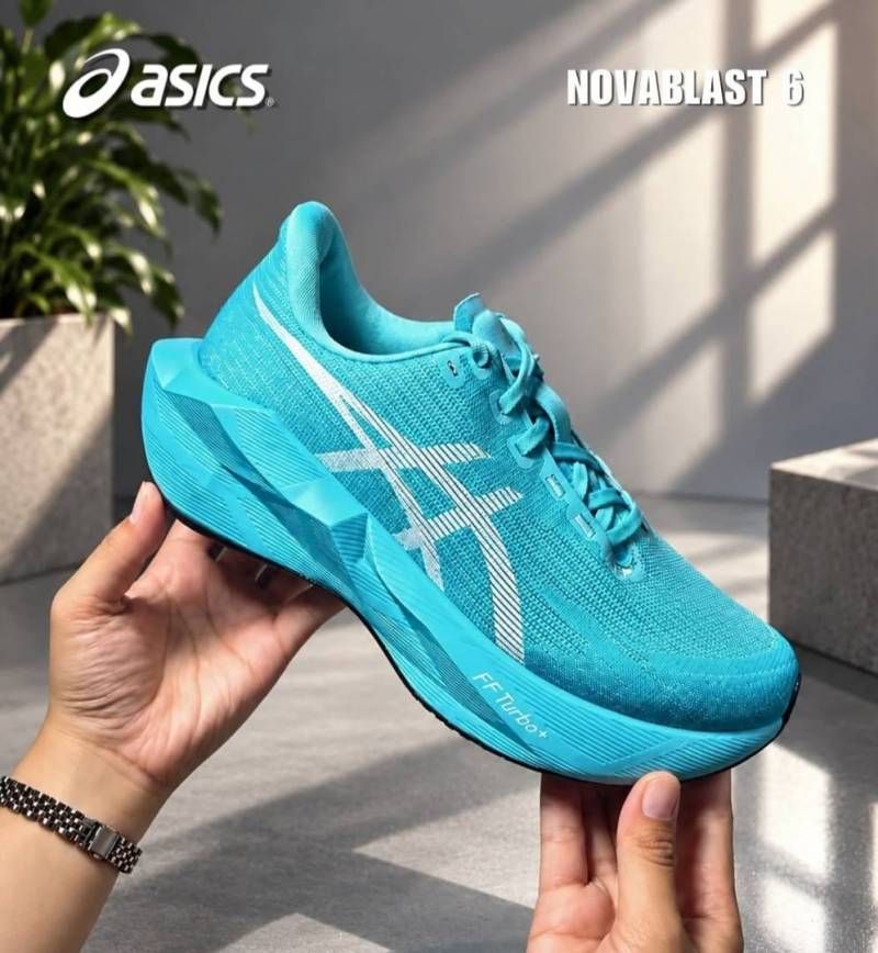 Asiccs Novablast 6 Energy Aqua White Fix