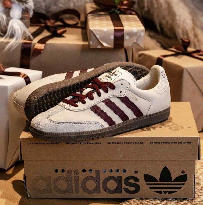 Adidaass Samba OG woMen s Wonder White Maroon for her