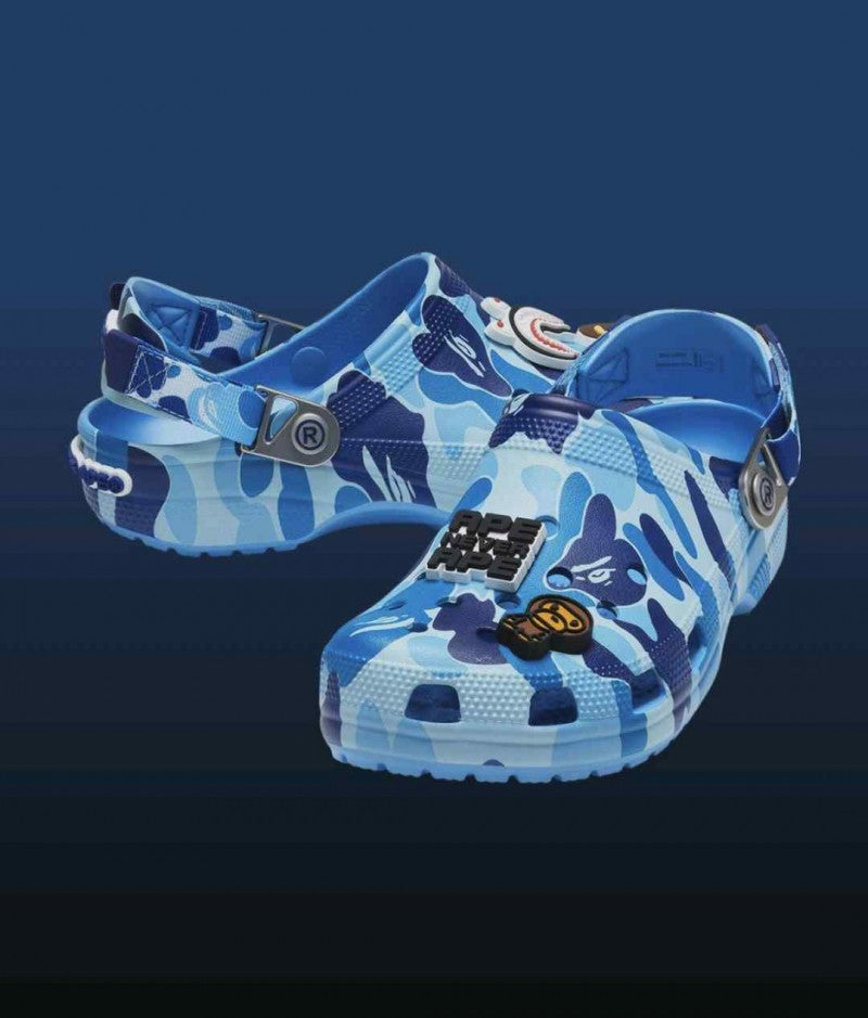 CROCCS CLASSIC CLOG X BAPE BLUE