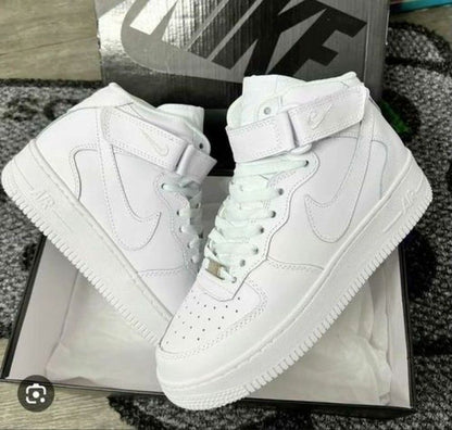 NIIKE airforce mid long leather womens