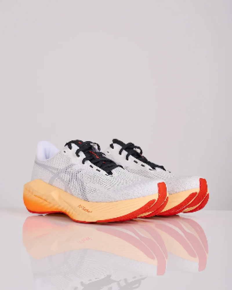 Asic  Novablast 6 White Orange Glow