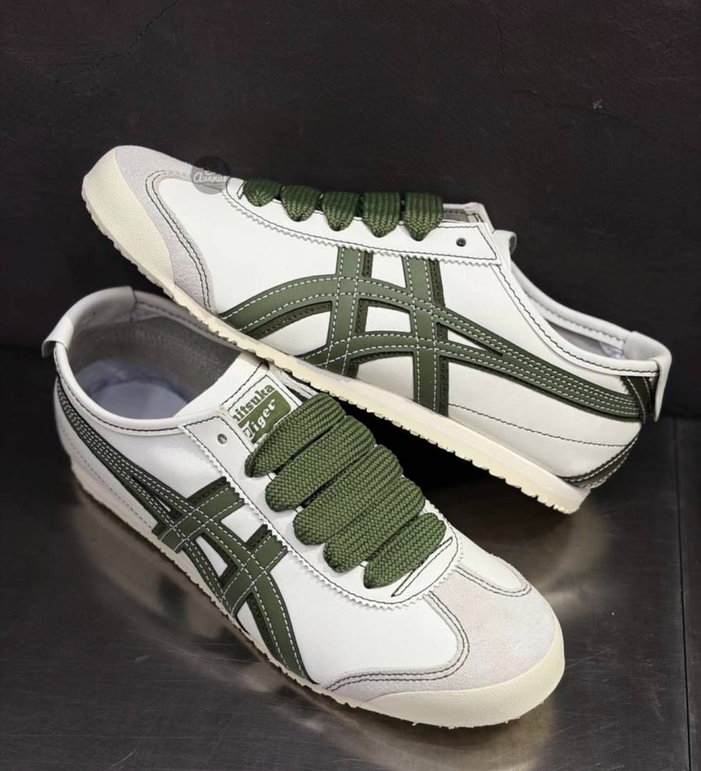 onitsuk tiger mexico 66 Green Cream moss