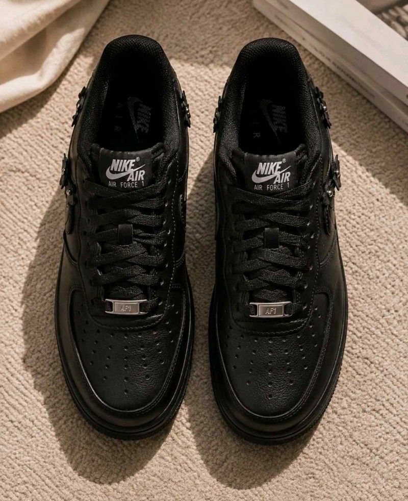 Nikkee Air Force 1  07 Florette Black Off-Noir