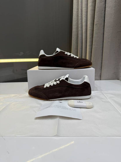 Alo Yoga Sunset Suede Sneaker Brown Fix