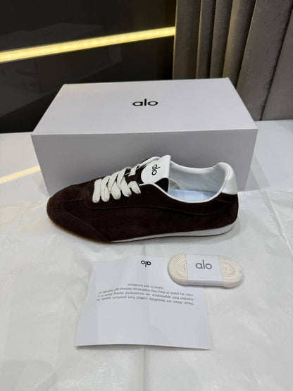 Alo Yoga Sunset Suede Sneaker Brown Fix