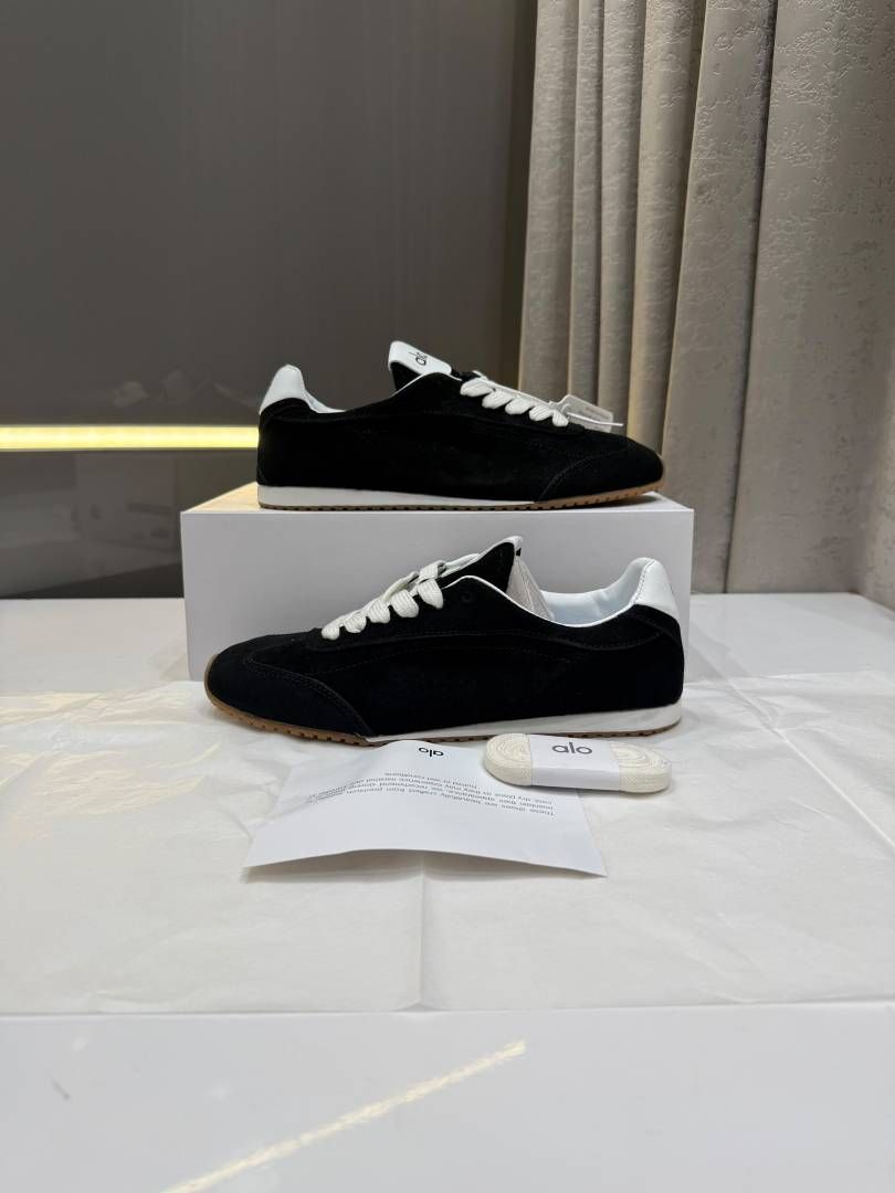Alo Yoga Sunset Suede Sneaker Black Fix