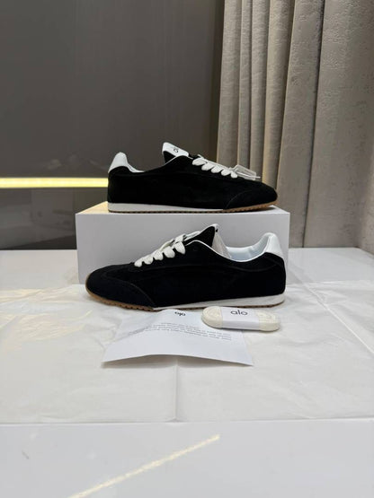 Alo Yoga Sunset Suede Sneaker Black Fix