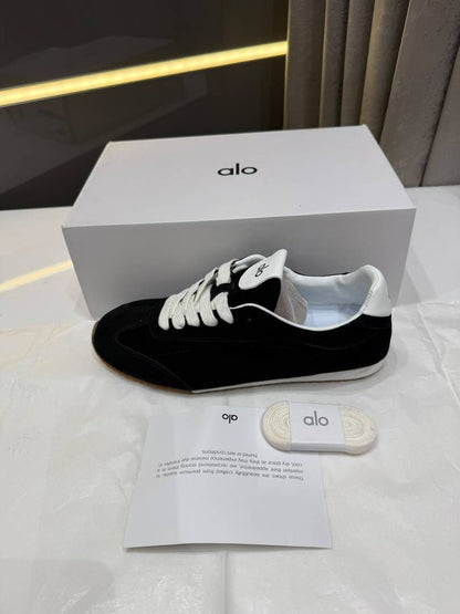 Alo Yoga Sunset Suede Sneaker Black Fix