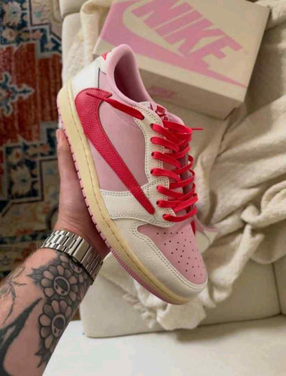 Nikkee Air Jordan Retro 1 Travis Scott Tropical Pink