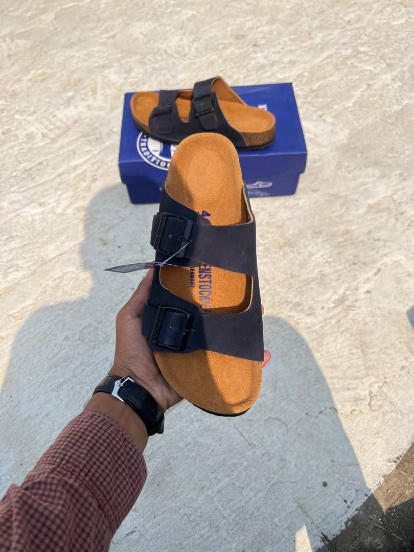 Birkenstock Arizona dark blue  double strap sandals