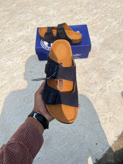 Birkenstock Arizona dark blue  double strap sandals