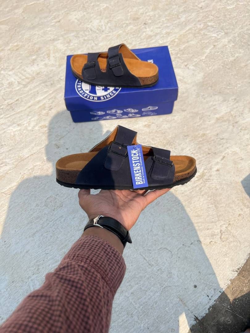 Birkenstock Arizona dark blue  double strap sandals