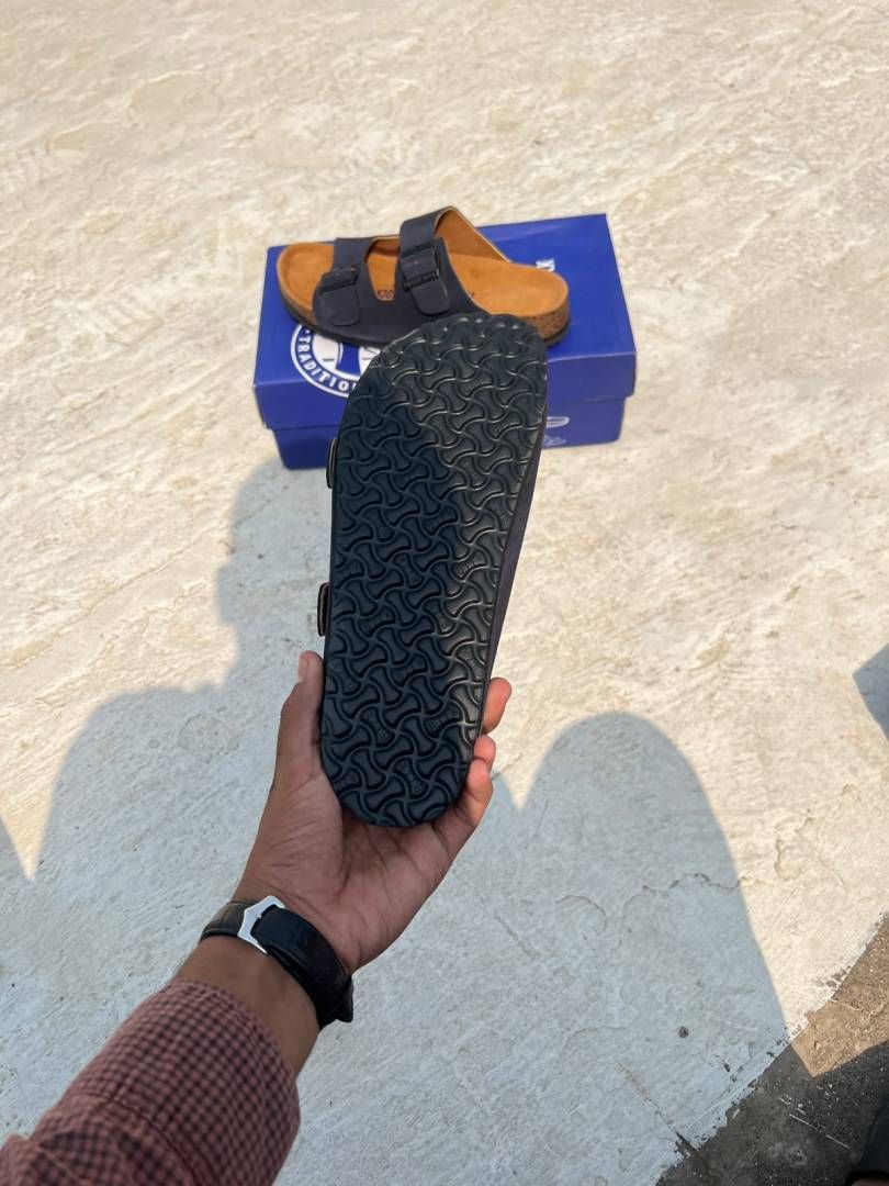 Birkenstock Arizona dark blue  double strap sandals