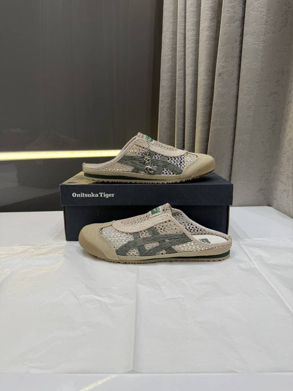 Onisuka Tigar Mexico 66 Sabot Beige Green Fix
