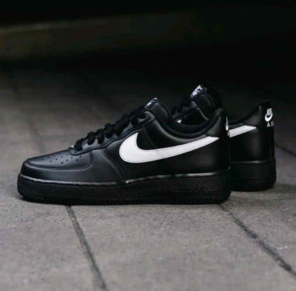 Nikkee Airforce 1 low Black white Swoosh