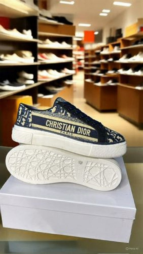 Dior canvas low Sneakers Navy