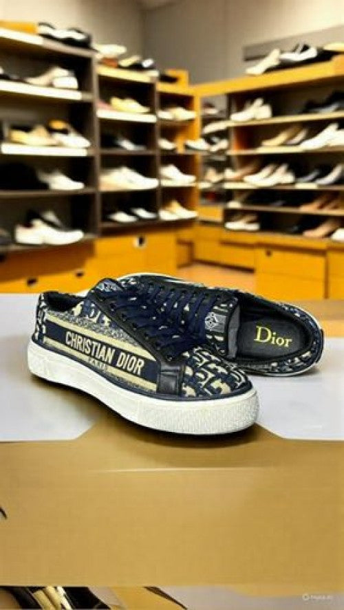 Dior canvas low Sneakers Navy