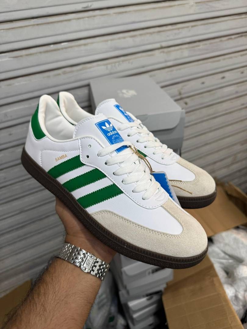 Adiddass samba white green