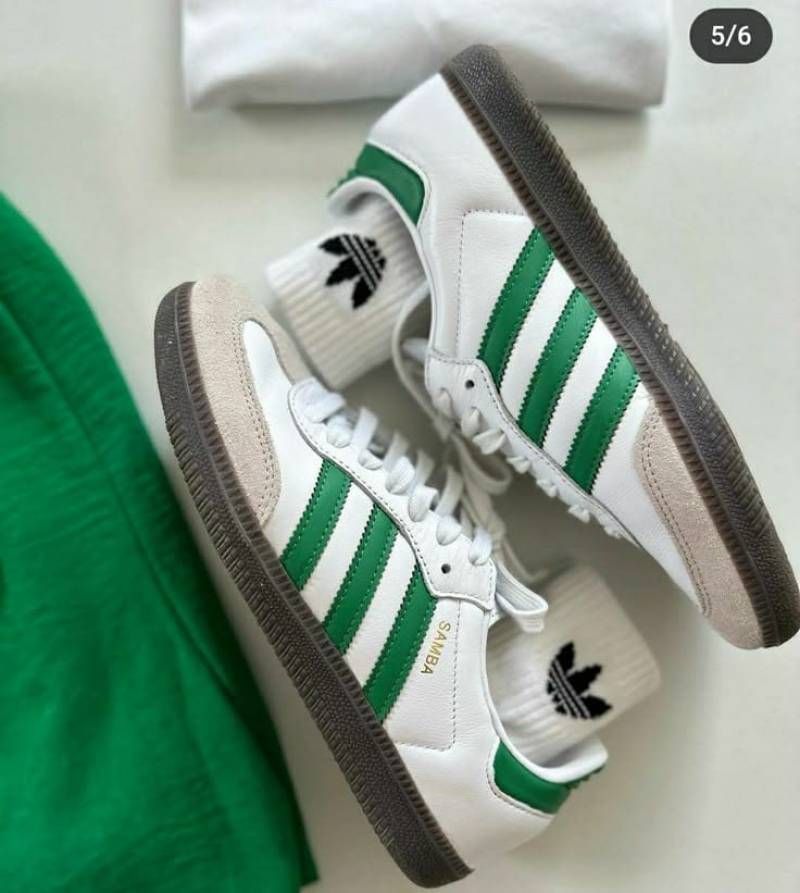 Adiddass samba white green