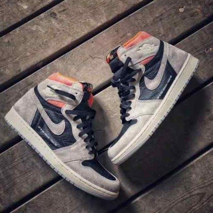 jordan retro 1 high og GREY HYPER CRIMSON semi ua