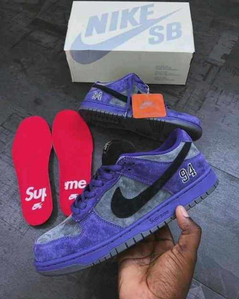 nikkee supreme 94 x sb dunk low ink iron grey