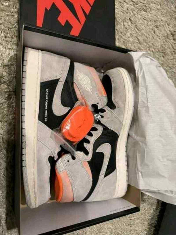 sale jordan retro 1 high og GREY HYPER CRIMSON semi ua
