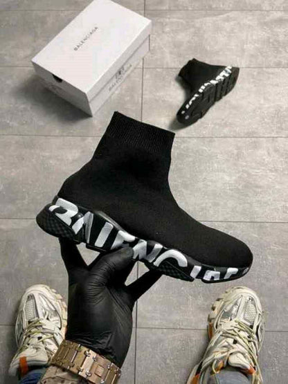 Balenciagaa Speed Runners Graffi black