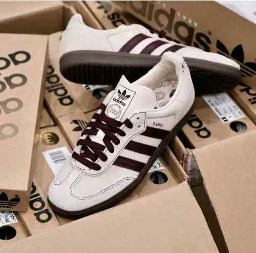 Adidaass Samba OG Men s Wonder White Maroon With OG Box fix