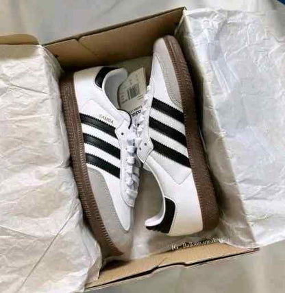 adidaass samba white black fix