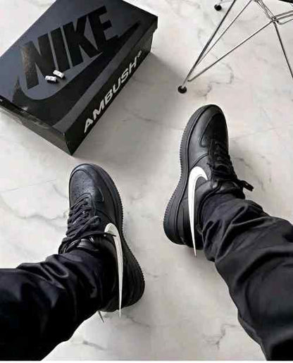 nikkee airforce 1 x ambush BLACK WHITE