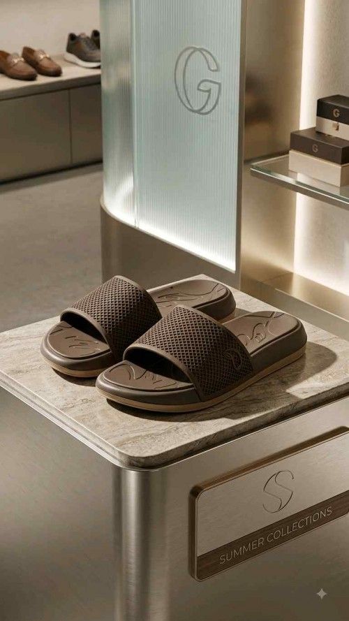 CHRISTIANNN LOUBOUTIN FLIP FLOP BROWN