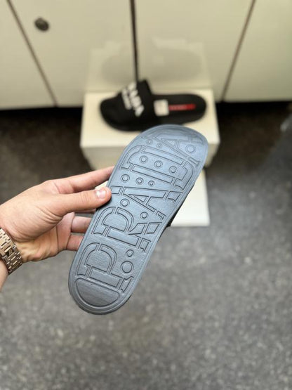 Praada Logo embossed Black