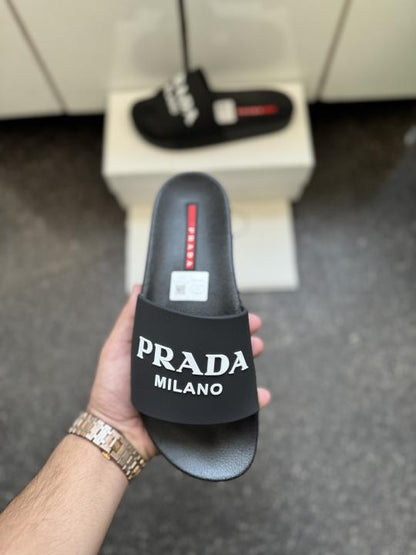 Praada Logo embossed Black