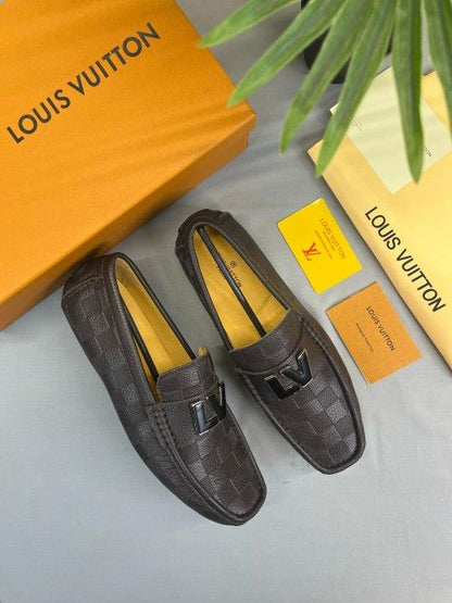 _louis_vuitton_ leather premium loafer black