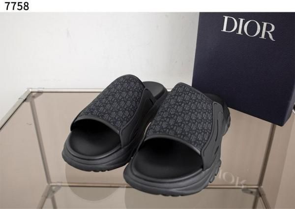 _Dior_H Town Oblique Full Black Sandal