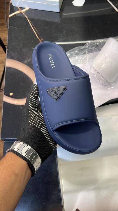 _Prada_Milano Navy Blue Slides UA