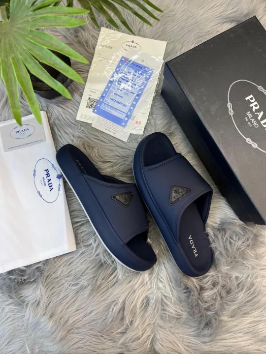 _Prada_Milano Navy Blue Slides UA