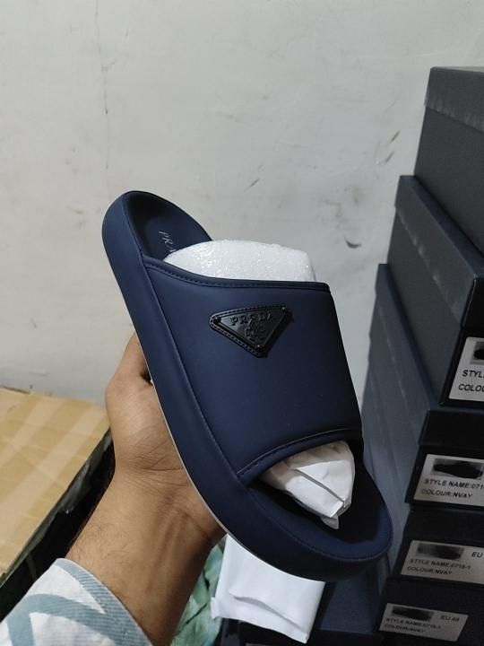 _Prada_Milano Navy Blue Slides UA