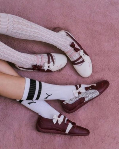 WMN Pumma Speed Cat Ballet Lace Ivore red ruby ivory beige
