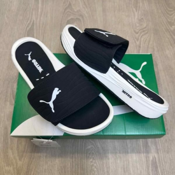 PummA Nitrocat V Adjust Comfort Premium Black Blue SkySlides