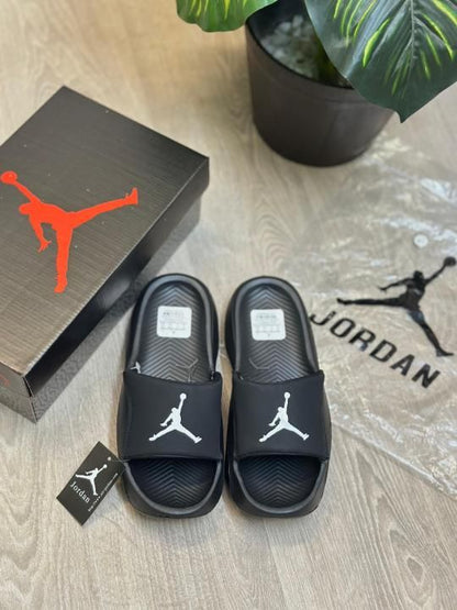 Air Jordan Franchise Premium Black White Slides