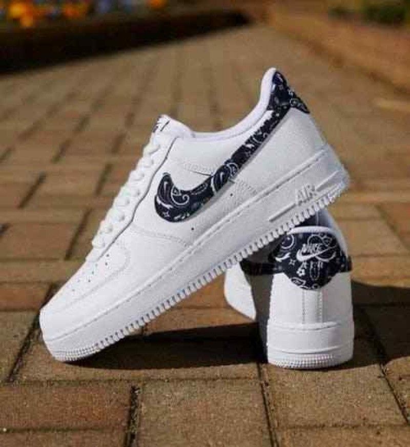 Nikkee Airforce 1 Paisley White Black