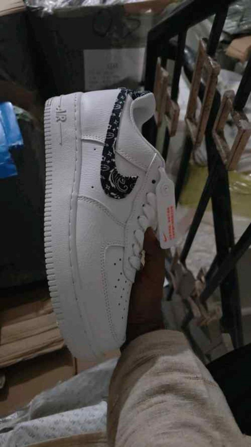 Nikkee Airforce 1 Paisley White Black
