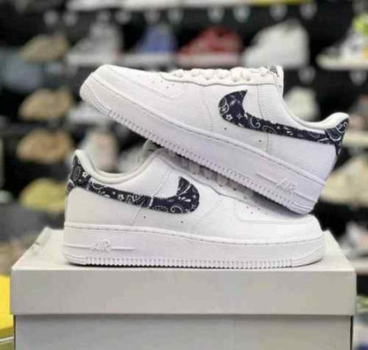 Nikkee Airforce 1 Paisley White Black