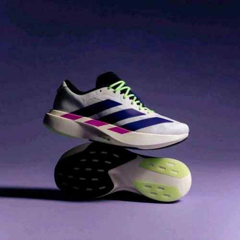 Aadidaass AdiZero Evo SL White Purple Lime Burst