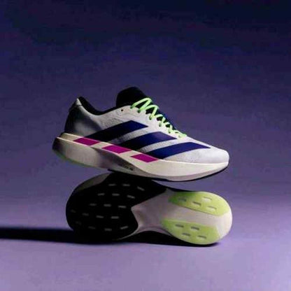 Aadidaass AdiZero Evo SL White Purple Lime Burst