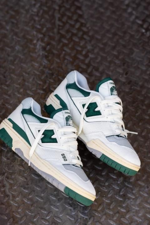 NEWW BALANCE 550 WHITE GREEN FOR MEN