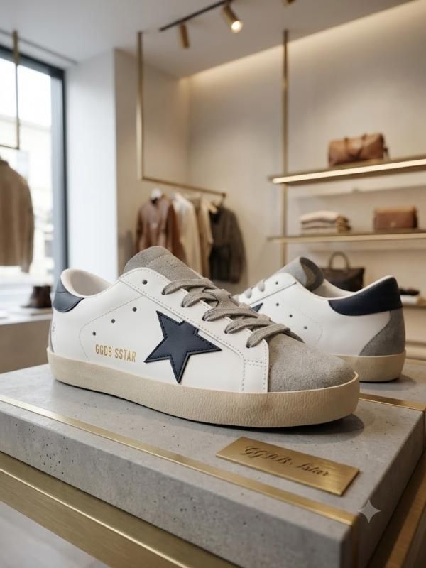 GOLDEN GOOSE SUPERSTAR TRAINER WHITE BLACK