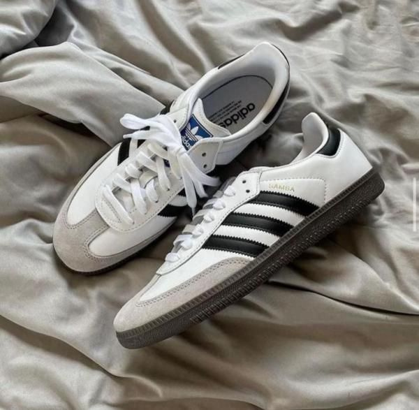 ADID samba white black suede quality fix
