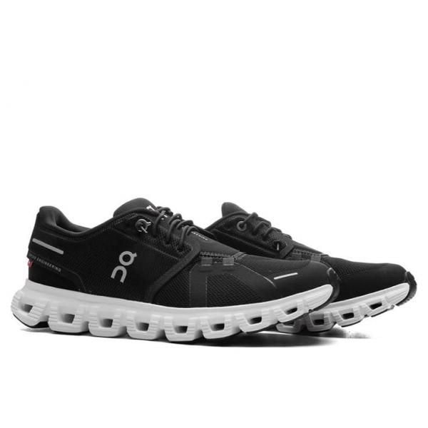 ON RUNNING CLOUD 6 BLACK WHITE